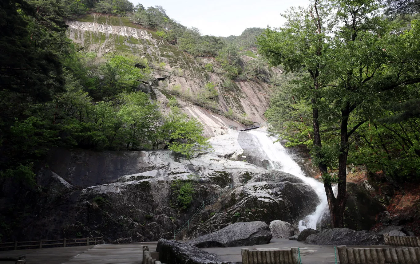 Monaco nel Tempio Buddista Pohyon sul Monte Myohyang nella provincia di North Pyongan, Pyongan del Nord in Corea del Nord (RPDC). Viaggio organizzato da KTG Tours