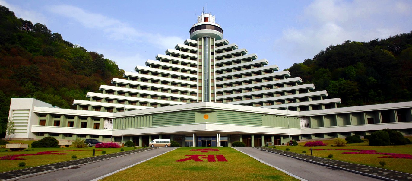 The Hyangsan Hotel is the most luxurious hotel in North Korea (DPRK). It used to be a low budget hotel but was renovated in 2010. Trip arranged by KTG Tours