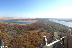 Meeting of 3 Borders; DPRK (North Korea), Russia and China. Picture taken in Fangchuan, China.