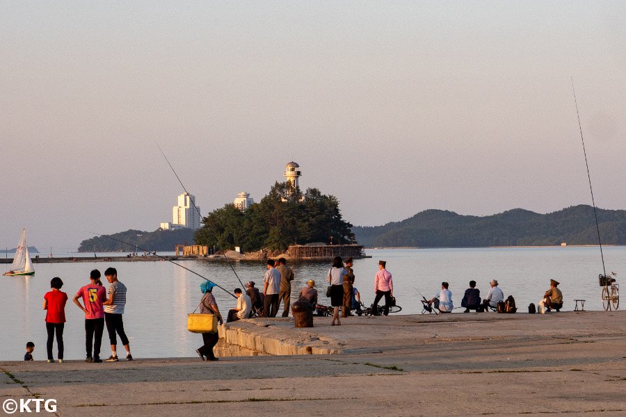 Jangdok Islet in Wonsan city on the east coast of North Korea (DPRK). Trip arranged by KTG Tours