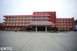 Jangsusan Hotel in Pyongsong, North Korea. DPRK trip arranged by KTG Tours.