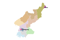 Location of Rason on a map of North Korea. Rajin and Sonbong make up this special economic zone in the far northeast of the DPRK bordering China and Russia. Visit this SEZ with KTG Tours