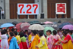 Mass Dances in Pyongyang on Victory Day in North Korea with KTG Tours