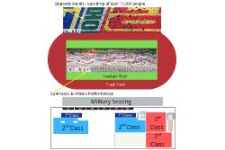 Mass games seating map