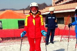 Equipment at the Masik Ski Resort in North Korea, DPRK. Tour arranged by KTG Tours