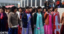 Mothers' Day in North Korea is celebrated on 16 November. Picture taken of Korean mothers in Nampo city on the west coast of DPRK by KTG Tours