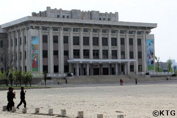 Central Square in Sinuiju, North Korea, DPRK. Picture taken by KTG