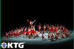 Acrobatic dances at the Mass Games in Pyongyang, capital of North Korea, DPRK. Trip arranged by KTG Tours