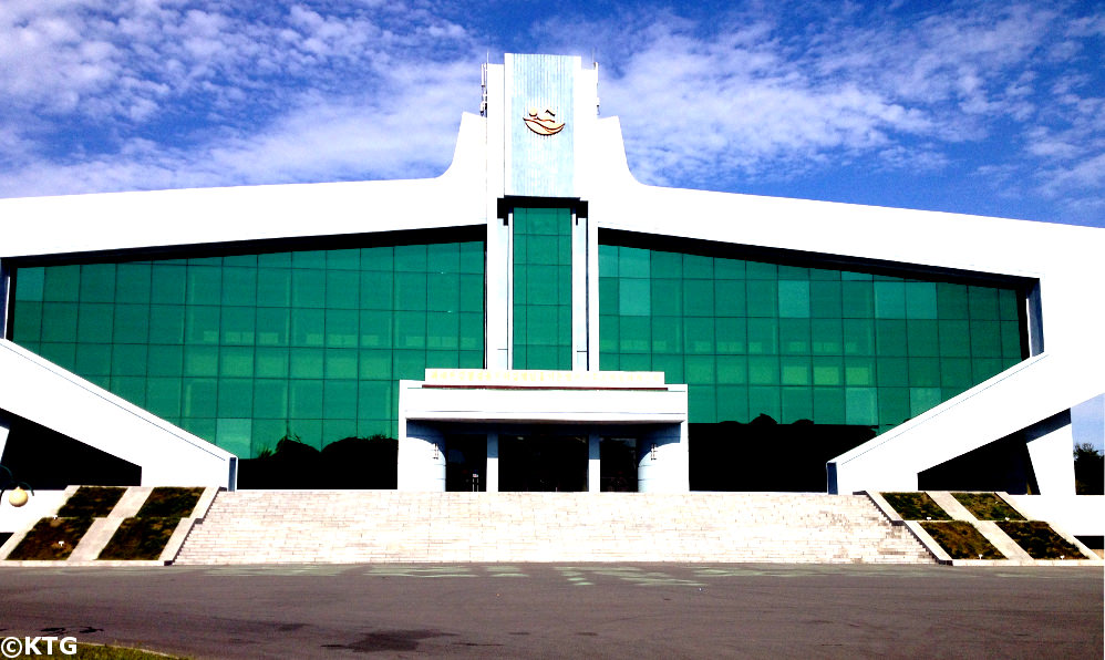 Indoor swimming pool stadium in the sports' village of Pyongyang, capital of North Korea (DPRK)