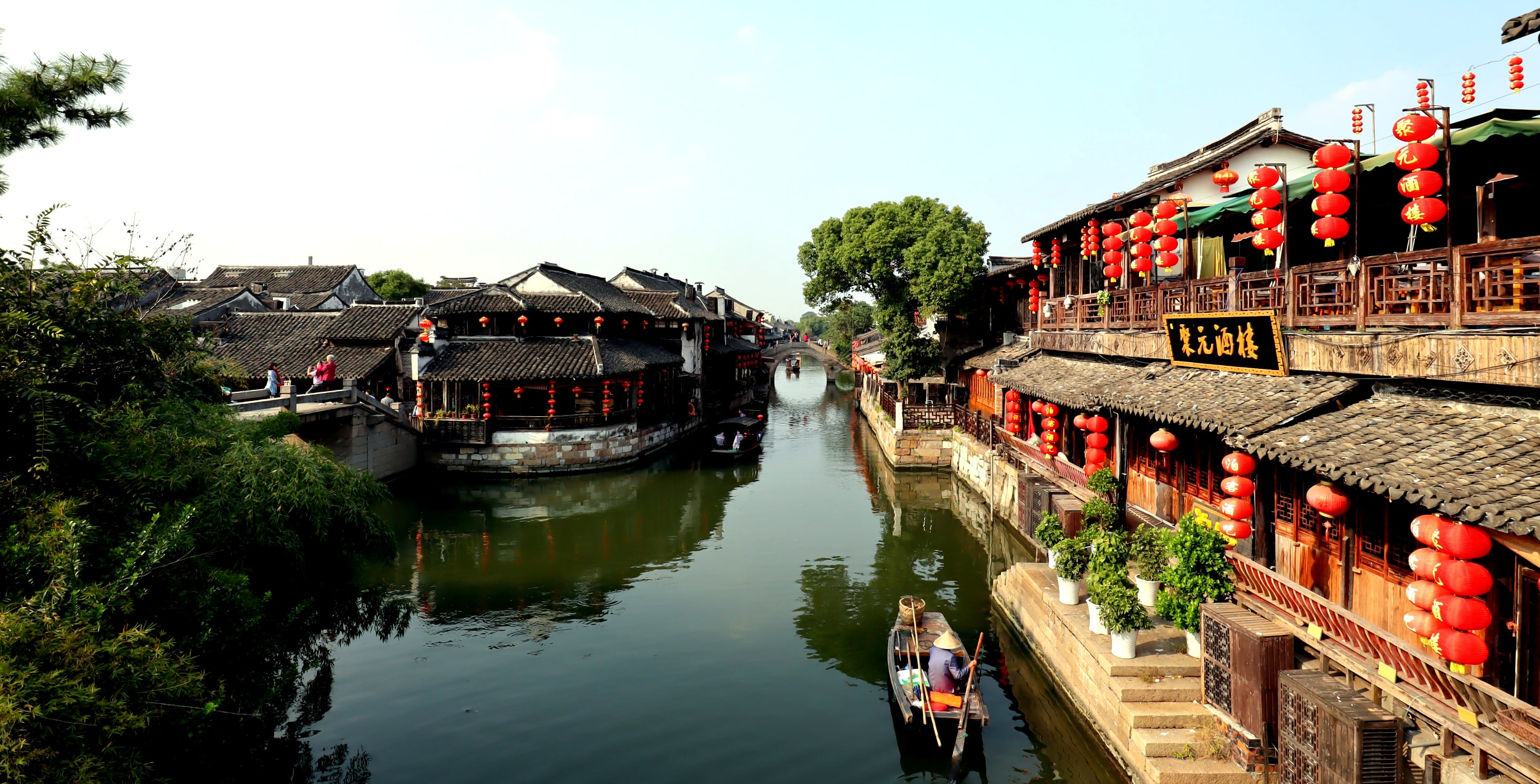 Pueblo milenario de canales de Xitang en China