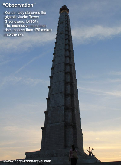 Juche Tower in North Korea