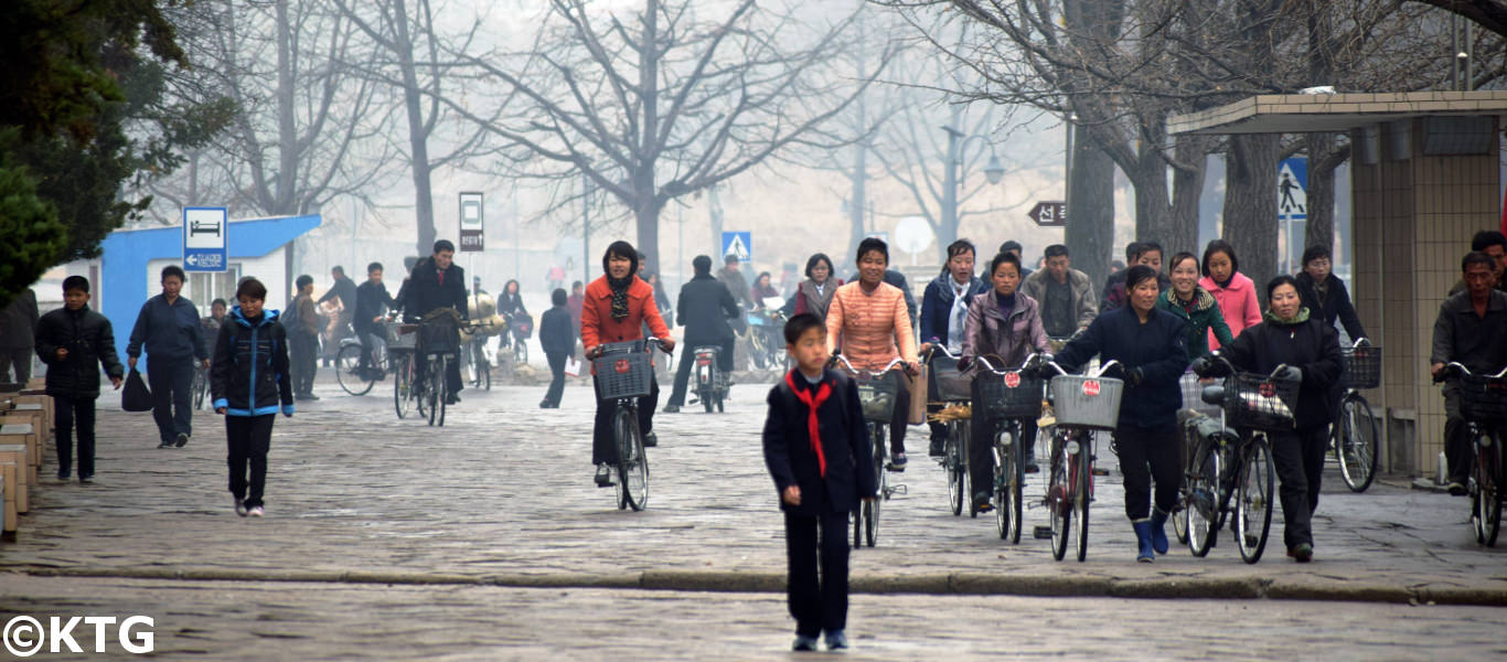 Kaesong city in North Korea in November