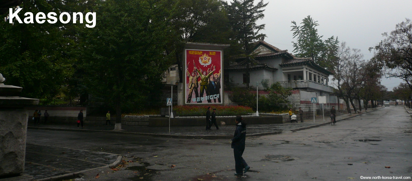 Kaesong Stadtzentrum im alten Teil der Stadt, Nordkorea (DVRK)