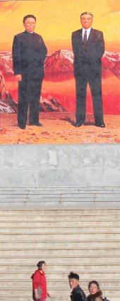 Kim Jong Il and Kim Il Sung