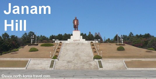 Statue du Président Kim Il Sung à Kaesong en Corée du Nord (Mt. Janam)