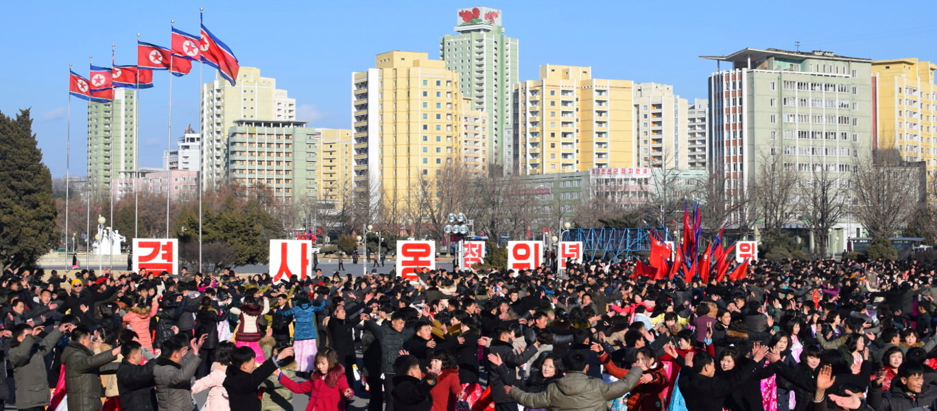 Mass Dances for Chairman Kim Jong Il's Birthday, Pyongyang, North Korea, with KTG tours