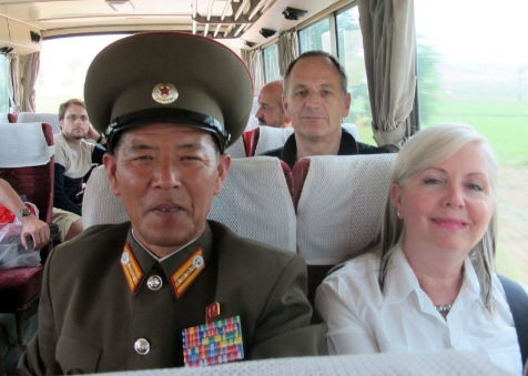 KTG travellers at the DMZ in North Korea