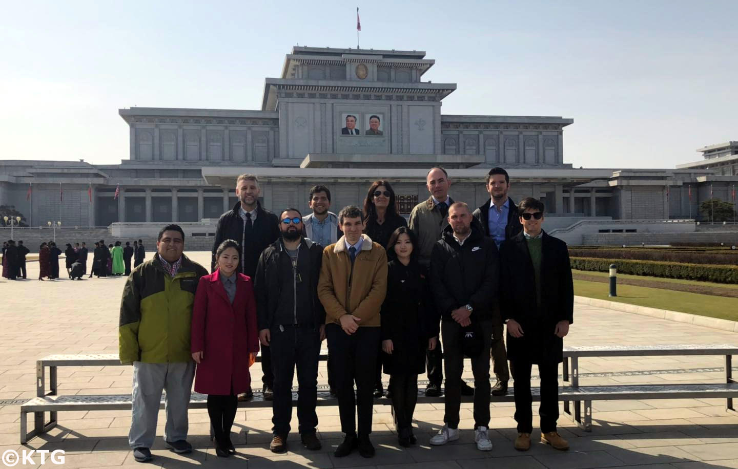 KTG Group at the Square outside the Kumsusan Palace of the Sun