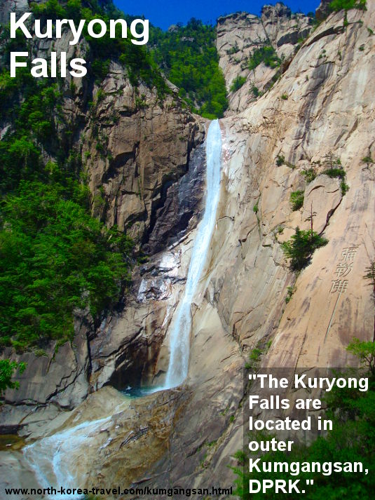 Kuryong waterfalls in Mount Kumgang, North Korea. Trip arranged by KTG tours