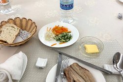 lunch at the Hyangsan hotel in in North Korea, DPRK. Tour with KTG