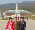 Married couple in the Pyongyang Folklore Park in DPRK (North Korea)