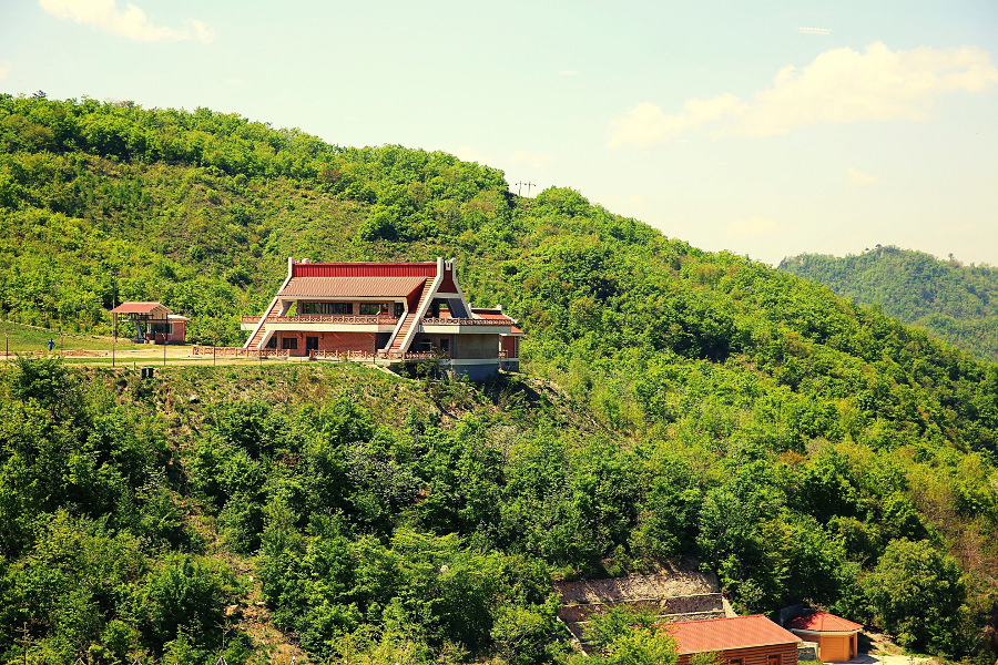 Masik ski resort in North Korea, DPRK, in the summer time. Trip arranged by KTG Tours