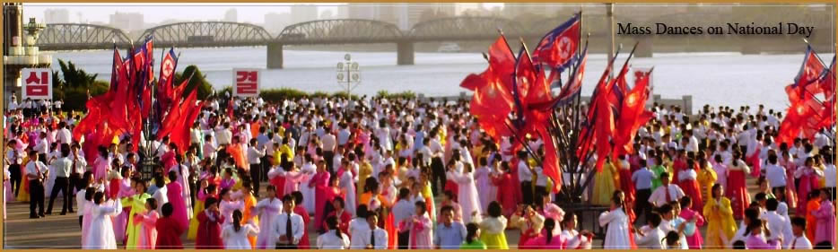 masové tance v Severní Koreji