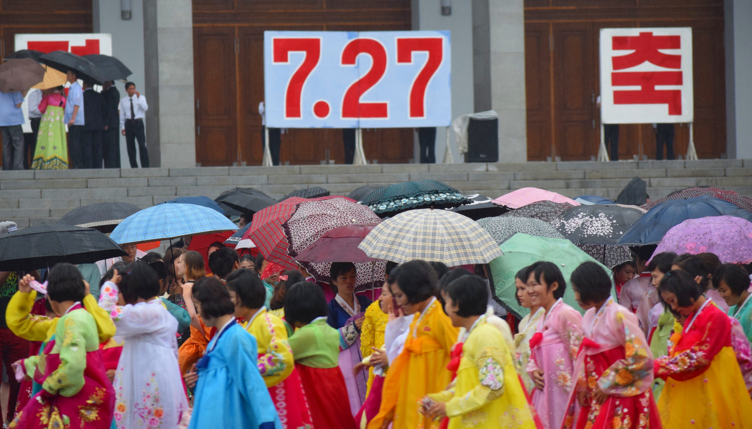 Mass Dances on Victory Day in Pyongyang. KTG arranges Korean language tours in North Korea