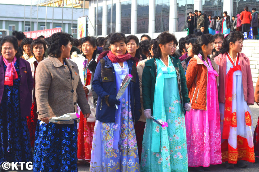 Triplets at an orphanage in North Korea. Trip arranged by KTG Tours