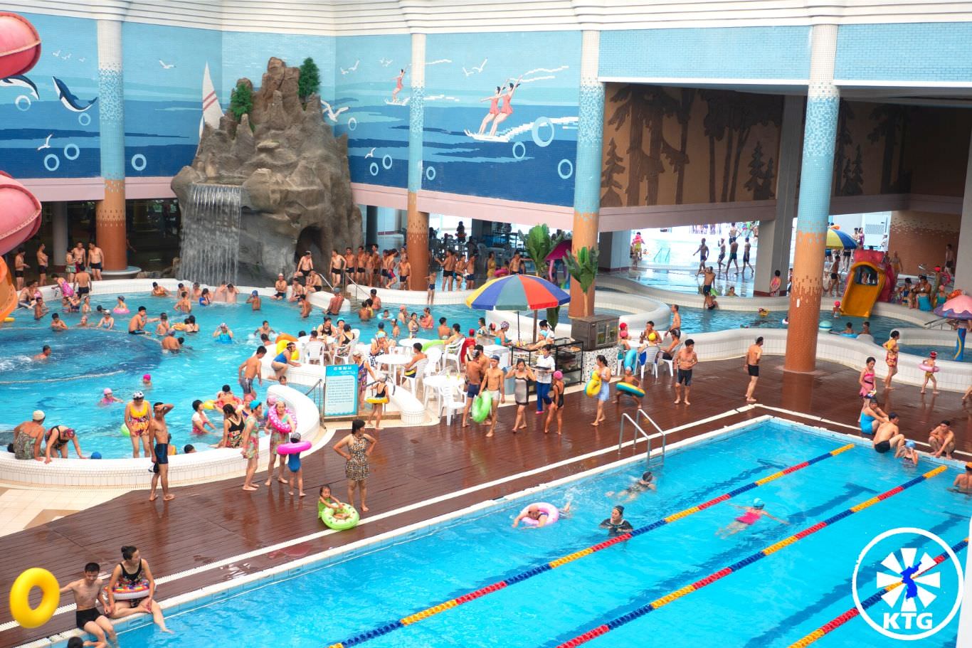 Munsu Waterpark in Pyongyang in North Korea with KTG tours. Check out the slides and have fun with North Koreans!