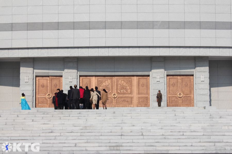 There are thousands of gifts given to the Leaders of the DPRK from Koreans from North Korea, South Korea and abroad, at the National Gifts Exhibition House near Pyongyang in North Korea (DPRK). Tour arranged by KTG Tours