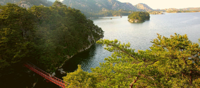Lagune de Samil sur le mont Kumgang, Corée du Nord