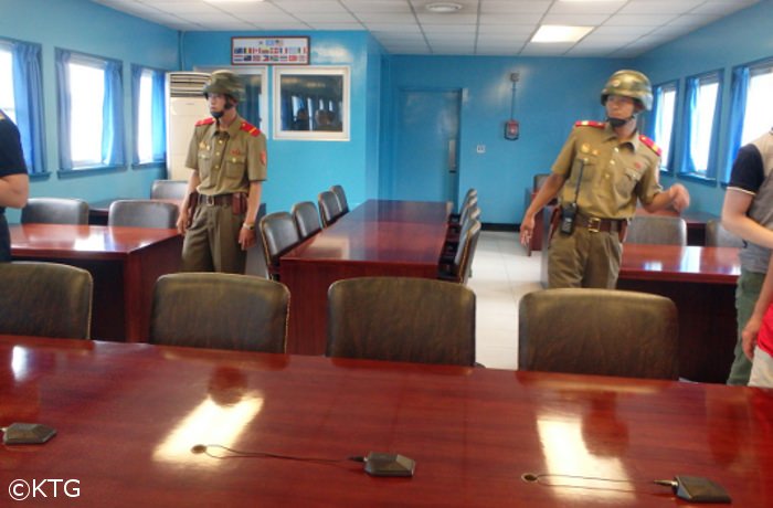 Negotiation rooms at the DMZ, North and South Korea