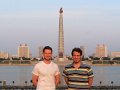 La Tour Juche à Pyongyang, capital de la Corée du Nord