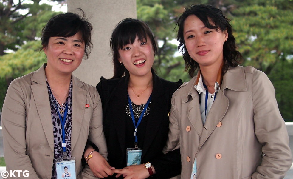 North Korean guides with who led a KTG Tours Group