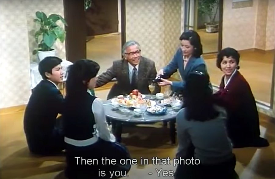 Japanese journalist interviewing North Korean farmer in the movie The Country I Saw Part One