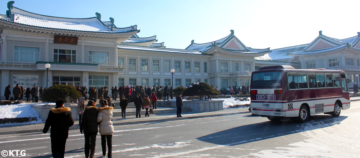 Okryuwan in Pyongyang capital of North Korea. The Okryu restaurant is famous for its delicious Pyongyang cold noodles. Picture taken by KTG Tours