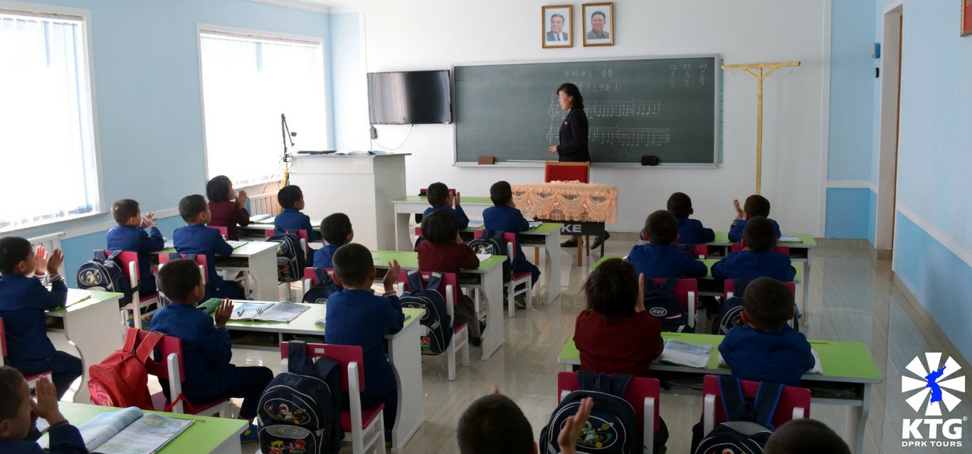 cours de musique dans un orphelinat en Corée du Nord avec KTG