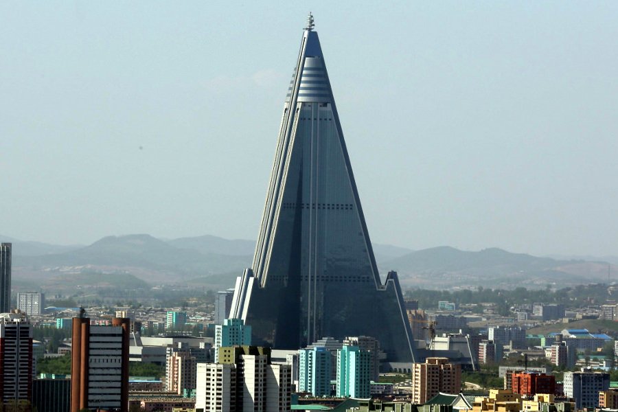l'hôtel Ryugong à Pyongyang capitale de la Corée du Nord avec KTG Tours