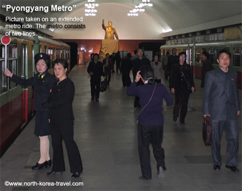 Extended ride on the Pyongyang metro