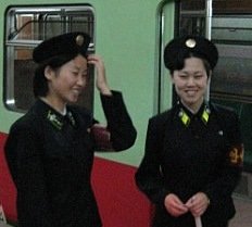 empleadas del metro de Pyongyang