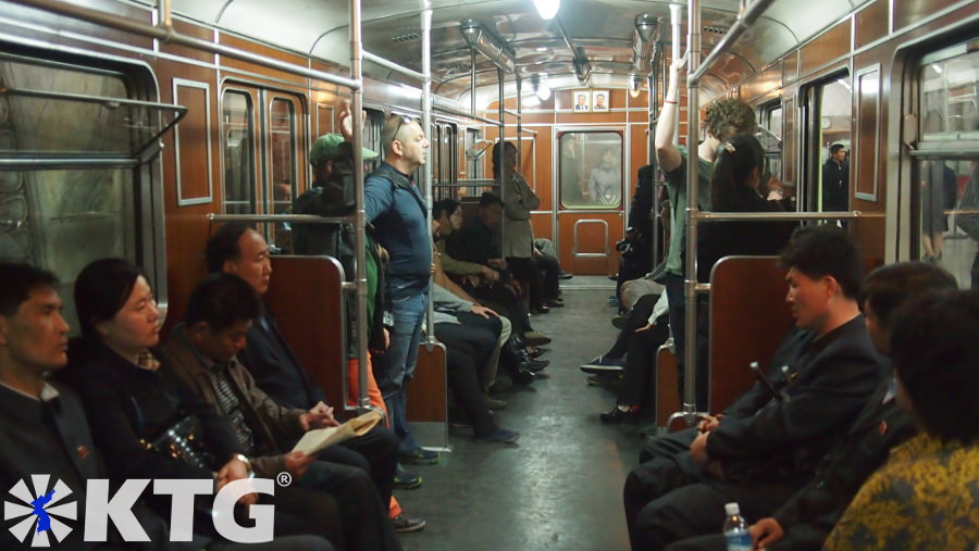 Subway side in the Pyongyang metro, DPRK. Picture of North Korea taken by KTG Tours