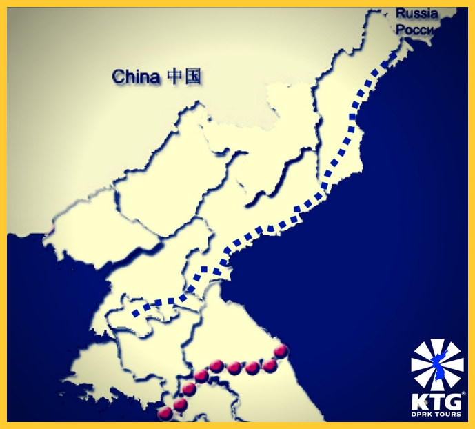 Tren que va de Pyongyang (Corea del Norte) a Moscú (Rusia)