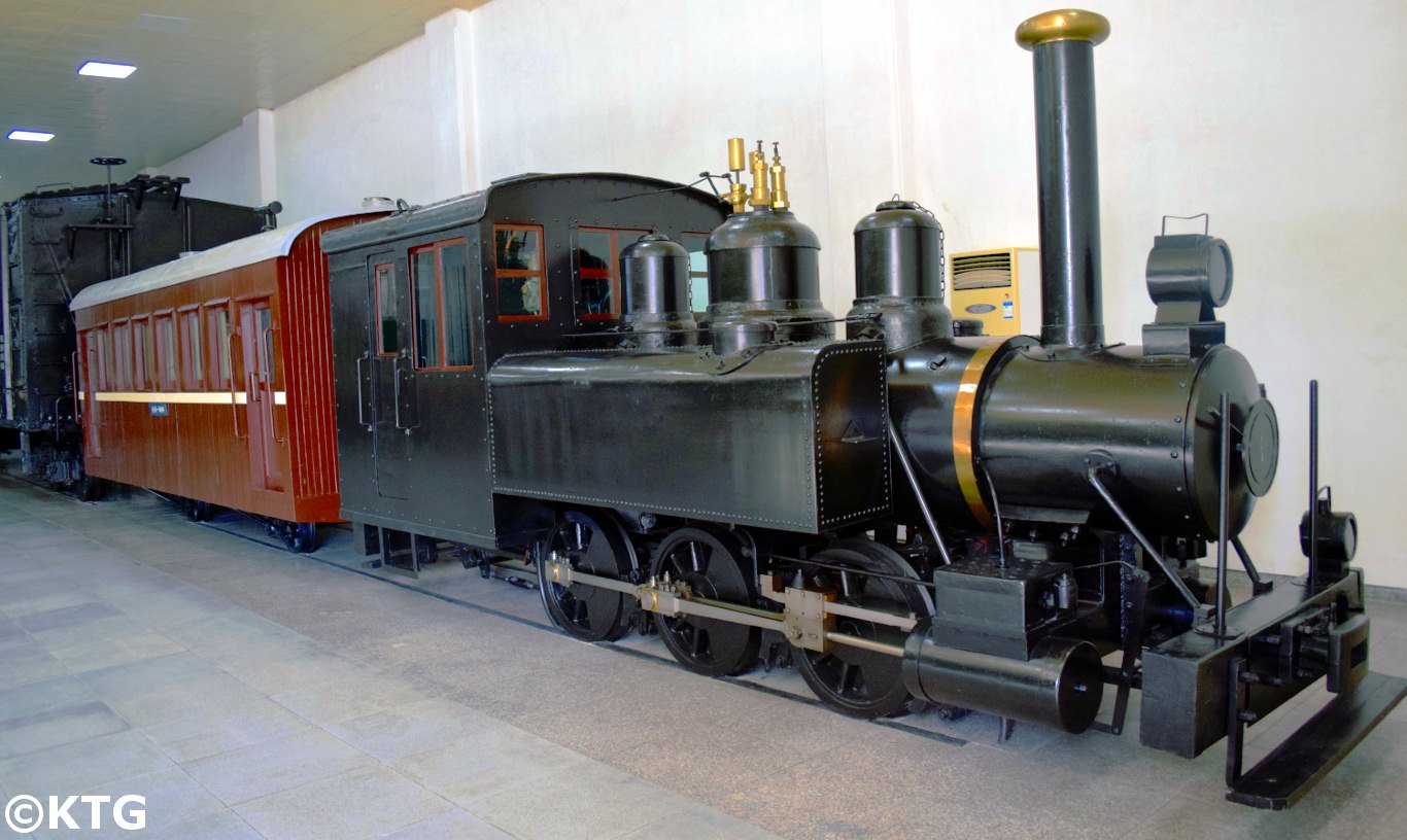 Trains at the railway museum in Pyongyang, capital of North Korea. KTG arranges tours around all of North Korea and study programs in Pyongyang