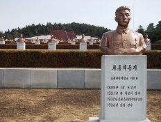 Cementerio de los martires revolucionarios en Corea del Norte