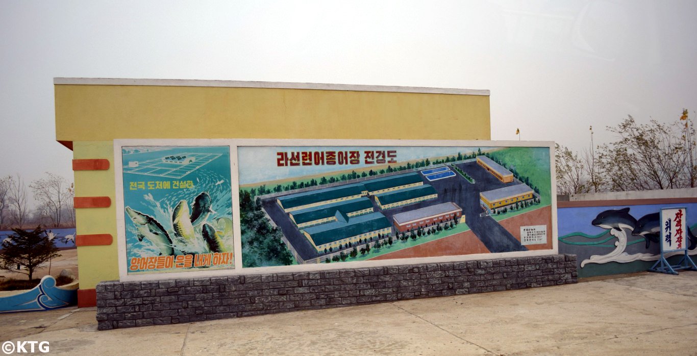 Pisciculture à Rason dans le nord-est de la Corée du Nord (RPDC). Voyage organisé par KTG Tours