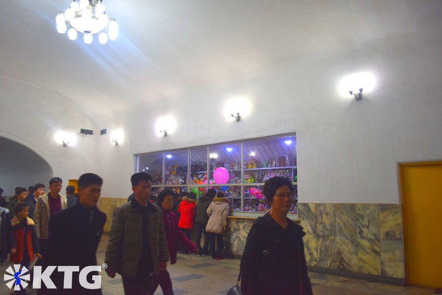 Shop inside a Pyongyang metro station