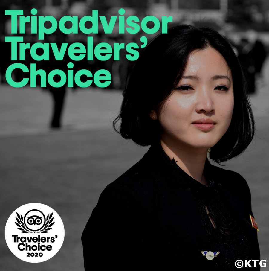 Female North Korean guide, KTG Tours Tripadvisor traveler's choice 2020