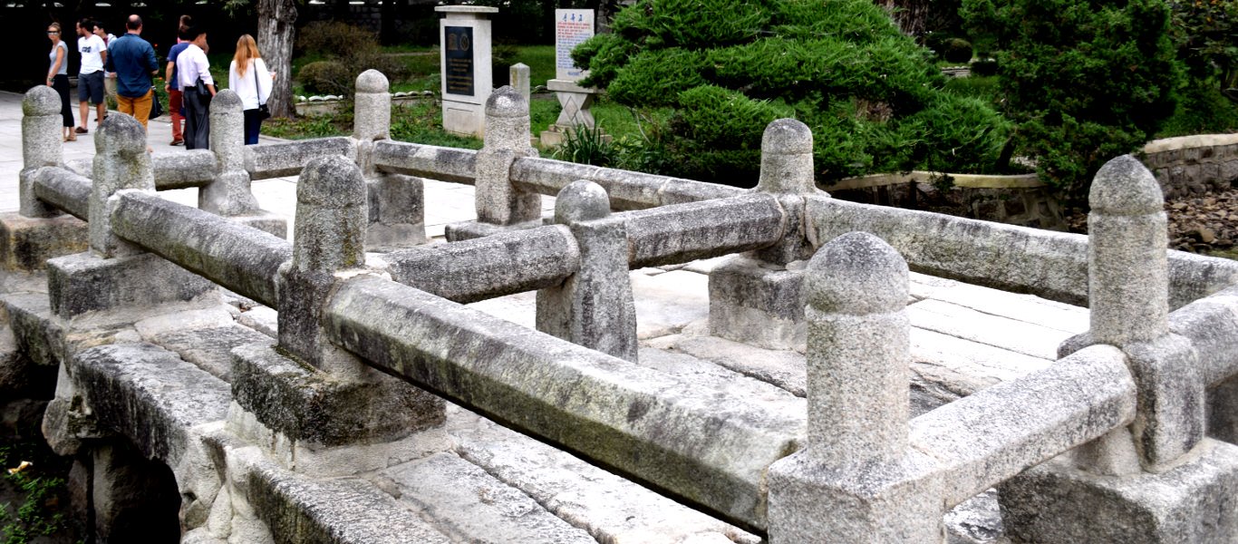 Sonjuk Brigde in Kaesong city, North Korea (DPRK). Picture taken by KTG Tours