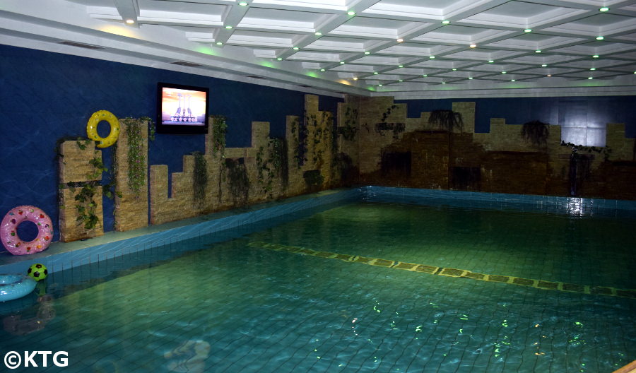 Swimming pool in the Sosan Hotel, Pyongyang (North Korea)